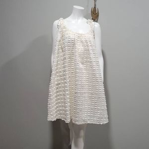 Madewell Cream Textured Swim Coverup